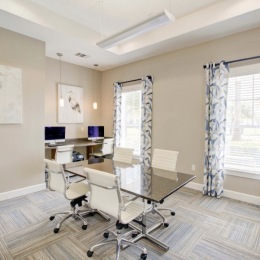desk area with natural lighting